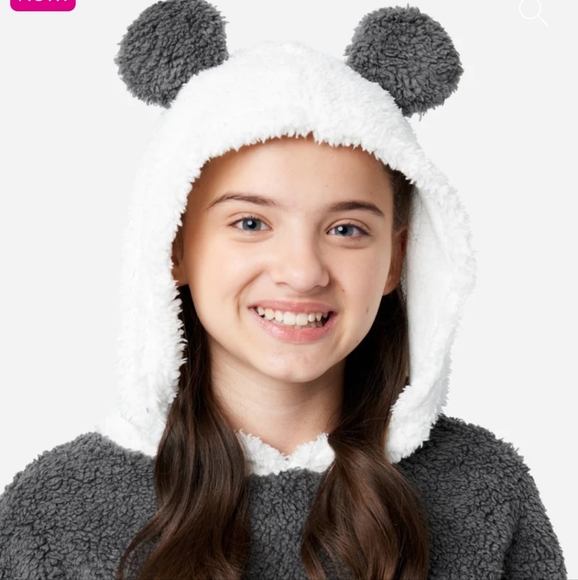 Faux sherpa color block pajama set - Picture 3 of 5